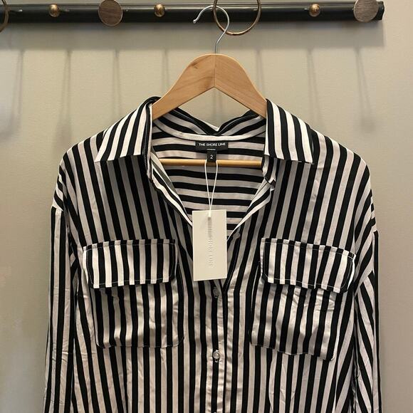 The Shore Line Paige Beach Shirt Swim Cover-up | 2 (Medium) | $165 NWT Brand New - Picture 4 of 6